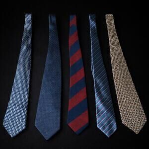 Luxury Designer High End Silk Tie Bundle Nina Ricci Chloe YSL Giorgio Armani